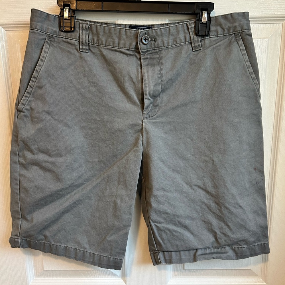 G.H. Bass & Co. Grey Flat Front Shorts